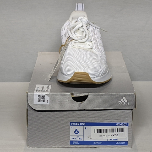 NEW adidas Womens Racer TR21 Shoes Cloud White Sz 6 - Picture 4 of 4